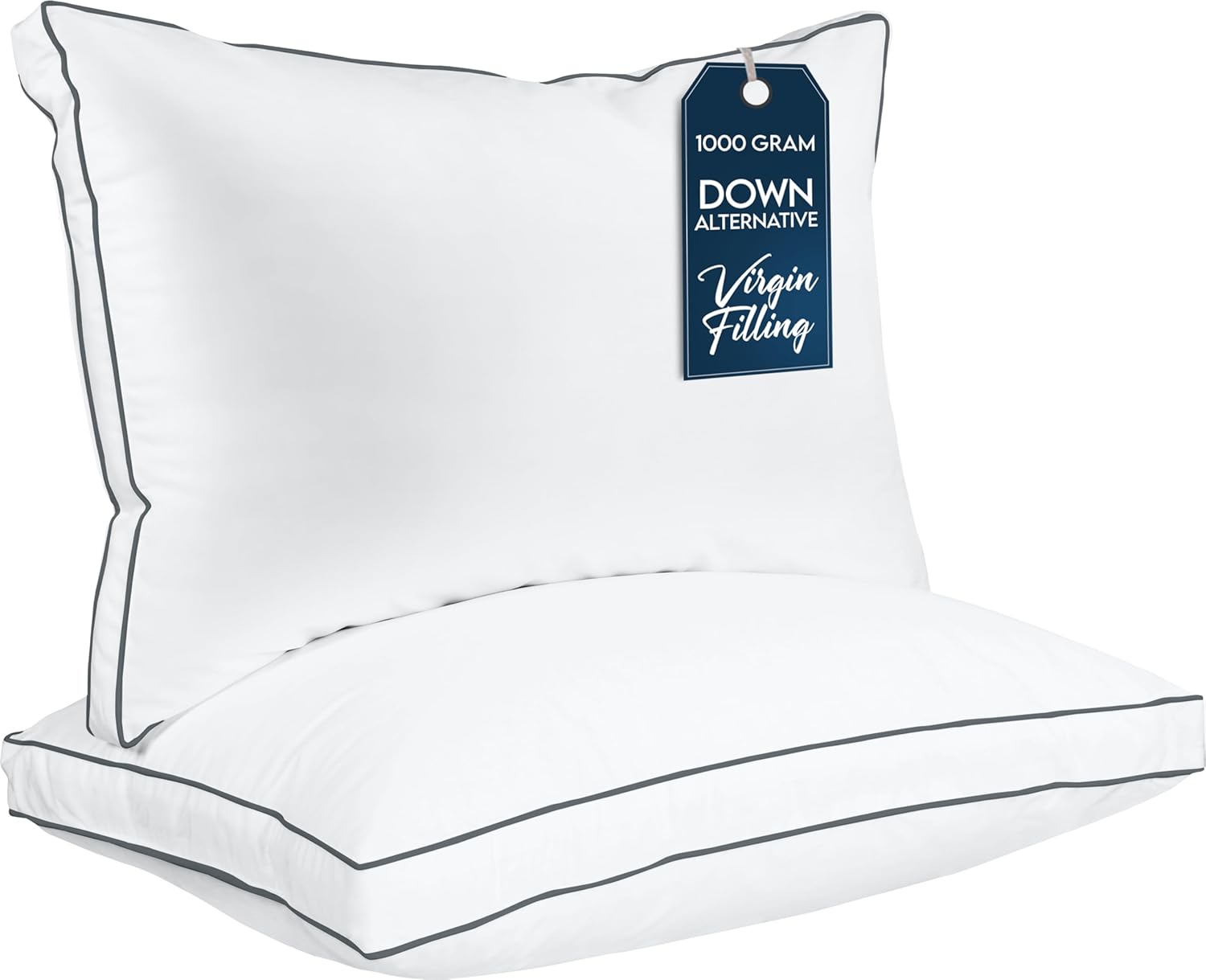 Utopia Bedding Gusseted Pillows Set of 2 Queen Size