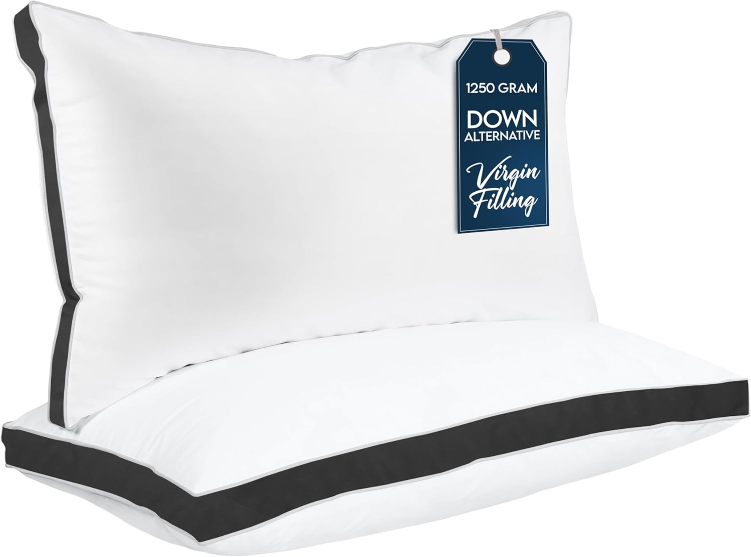 Utopia Bedding Gusseted Pillows Set of 2 Queen Size