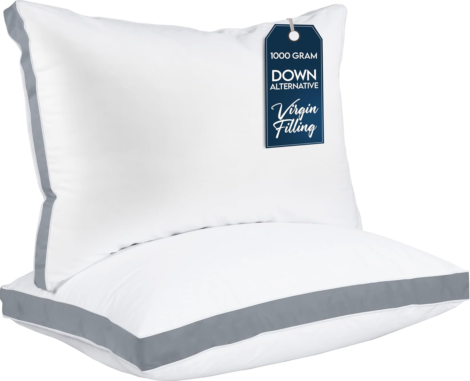 Utopia Bedding Gusseted Pillows Set of 2 Queen Size