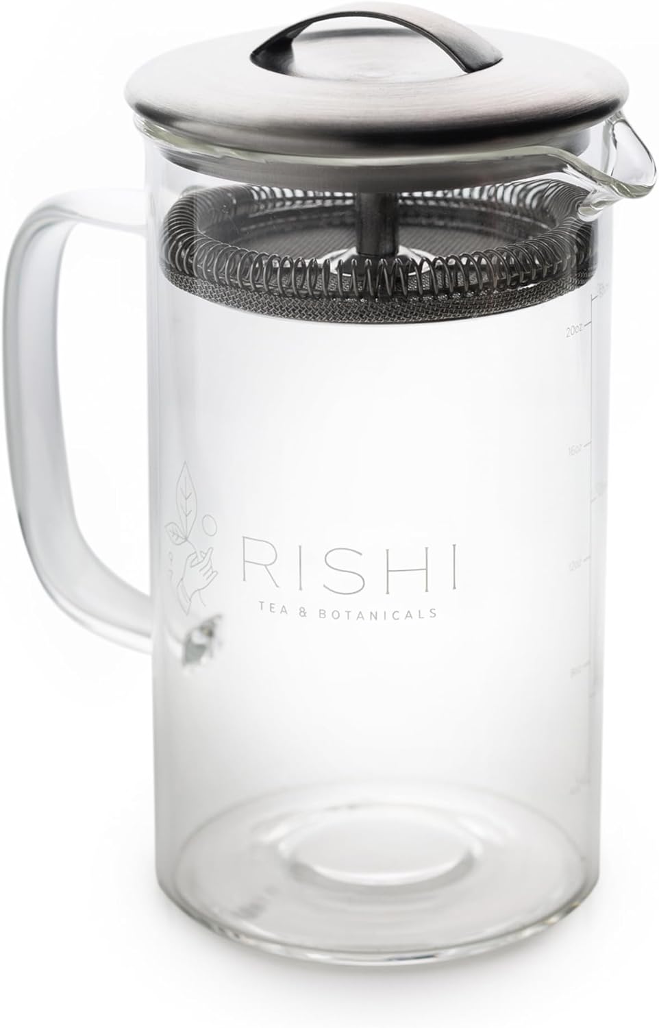 Rishi Tea Simple Brew Glass Teapot with Strainer