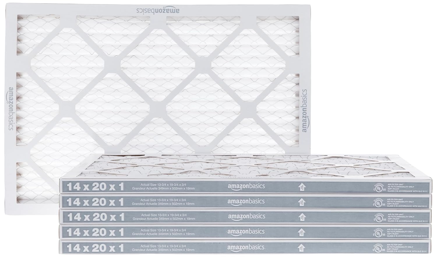 Amazon Basics MERV 8 AC Furnace Filters (6-Pack)