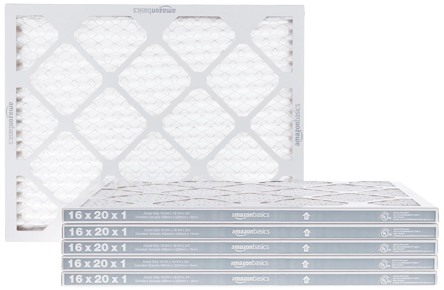 Amazon Basics MERV 8 AC Furnace Filters (6-Pack)