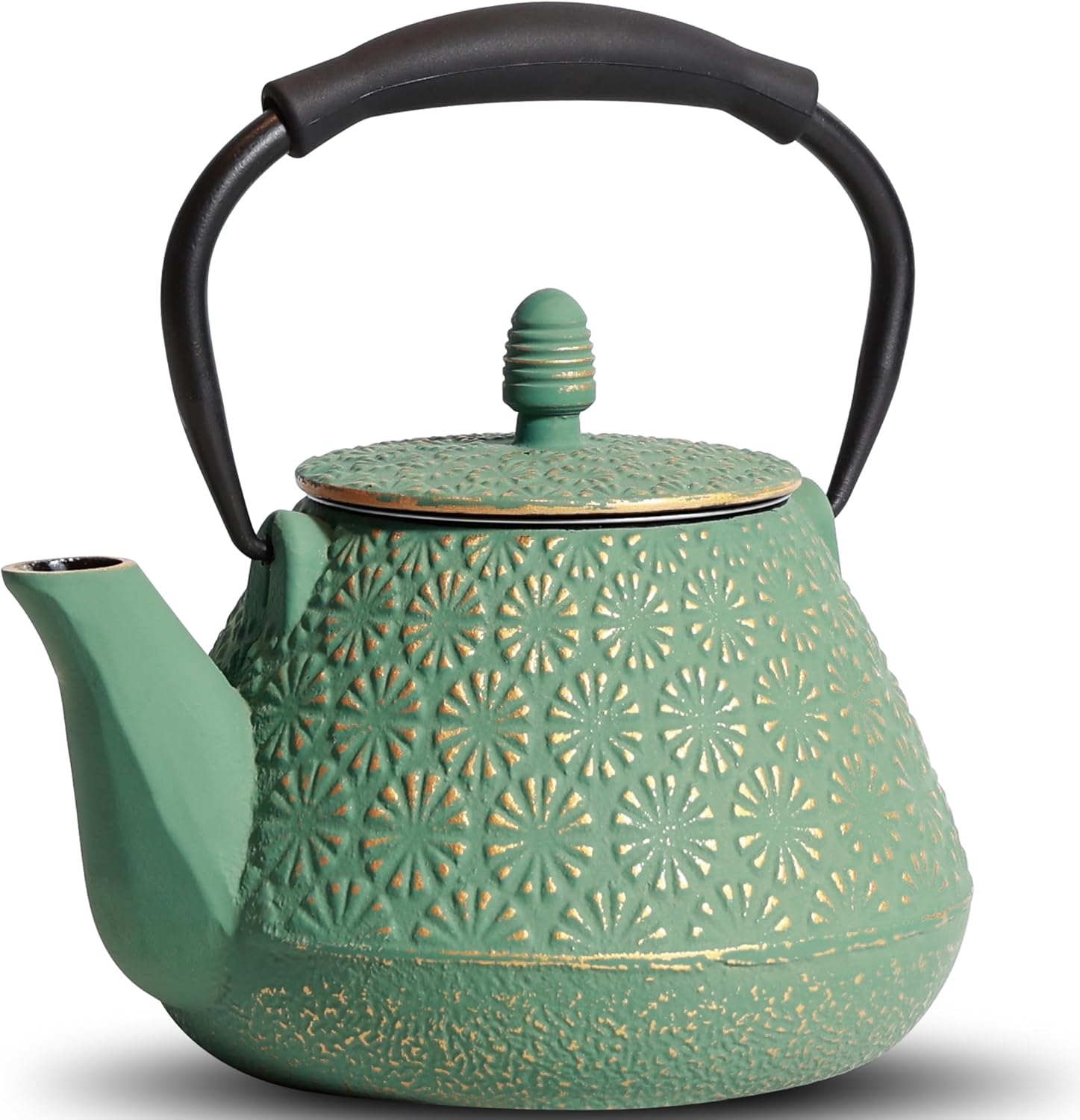 32oz Cast Iron Teapot Sakura Blossom Kettle