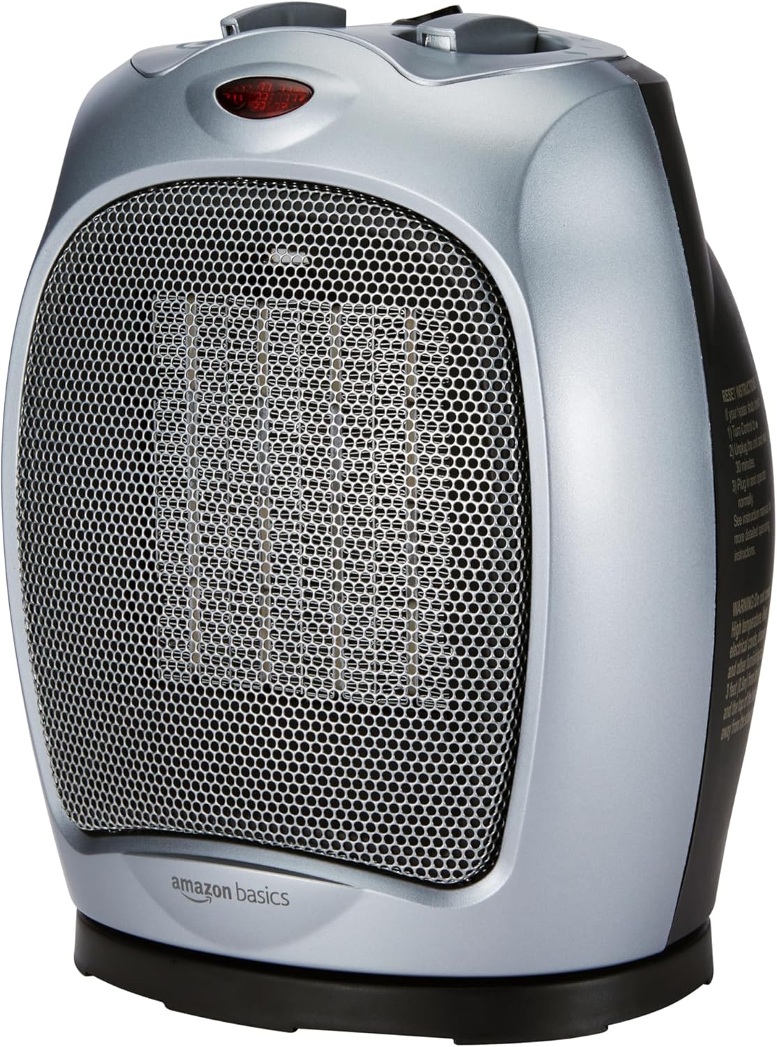 Amazon Basics Ceramic Space Heater, Portable, 1500W