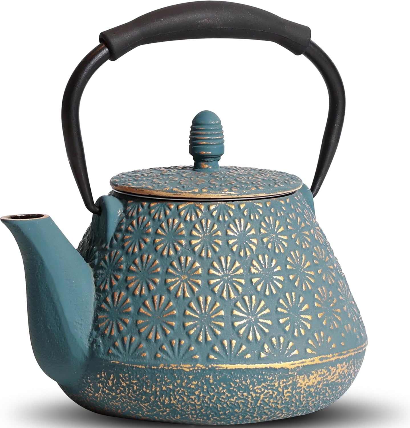 32oz Cast Iron Teapot Sakura Blossom Kettle