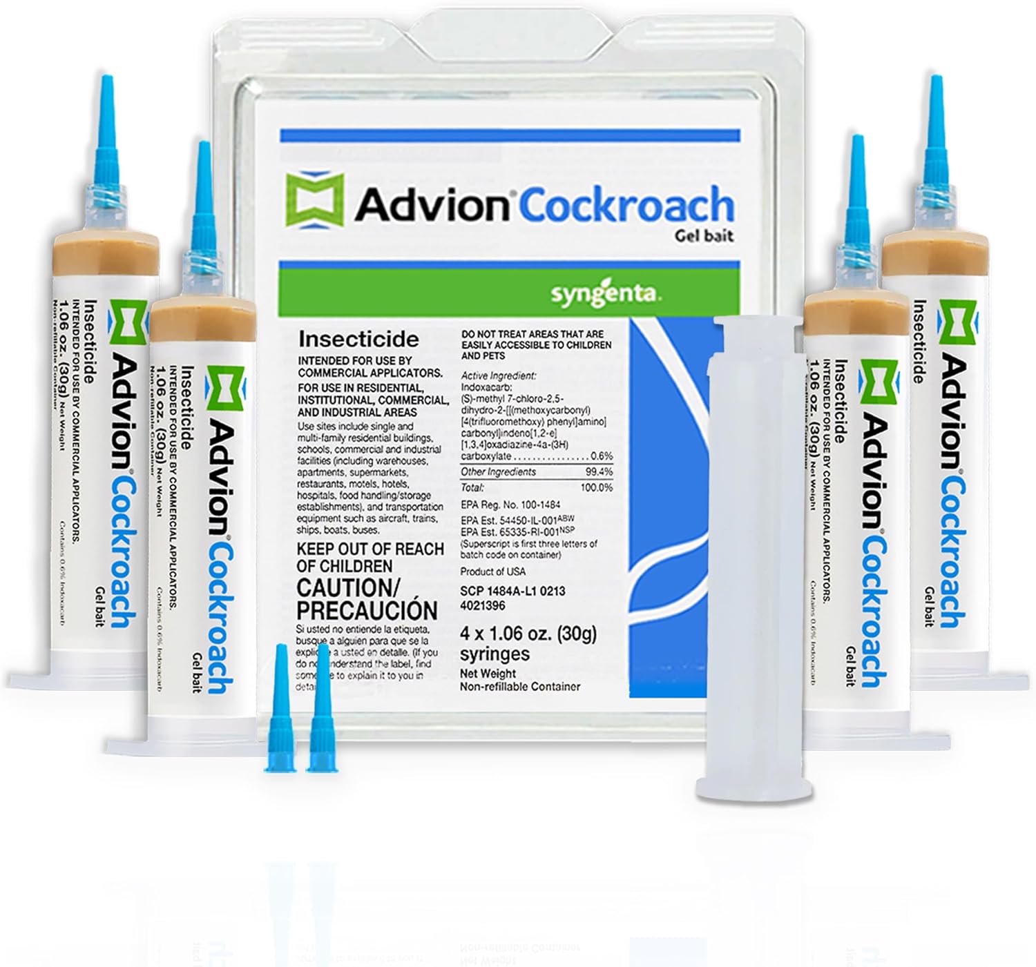 Advion Roach Gel Bait - 4x30g Syringes